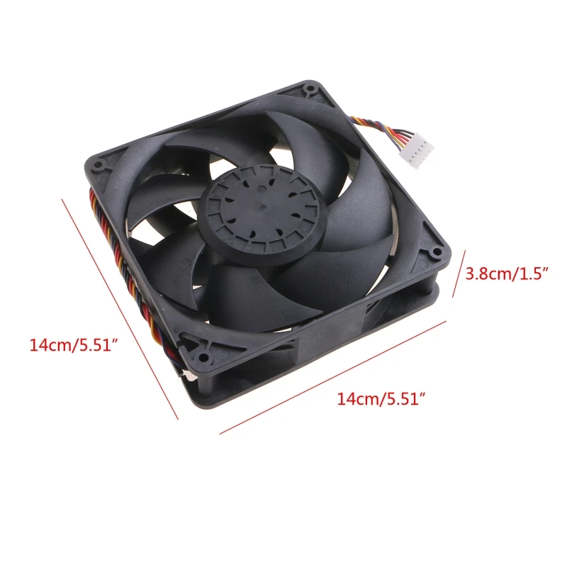 RZ14038H12B-6 High Power Quiet Cooling Fan 6 Pin 140x140x38mm Utility Server Workstation Cooler Fan 6000rpm DC 12V 43.2W
RZ14038H12B-6 High Power Quiet Cooling Fan 6 Pin 140x140x38mm Utility Server Workstation Cooler Fan 6000rpm DC 12V 43.2W