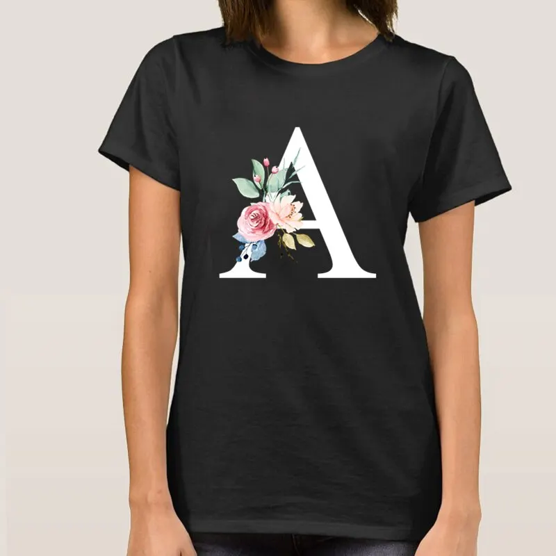 Alphabet Women T Shirt Black T-shirt New Summer A D G H Z W T-shirts Birthday Gift Girls Tops DIY custom patterns available
Alphabet Women T Shirt Black T-shirt New Summer A D G H Z W T-shirts Birthday Gift Girls Tops DIY custom patterns available