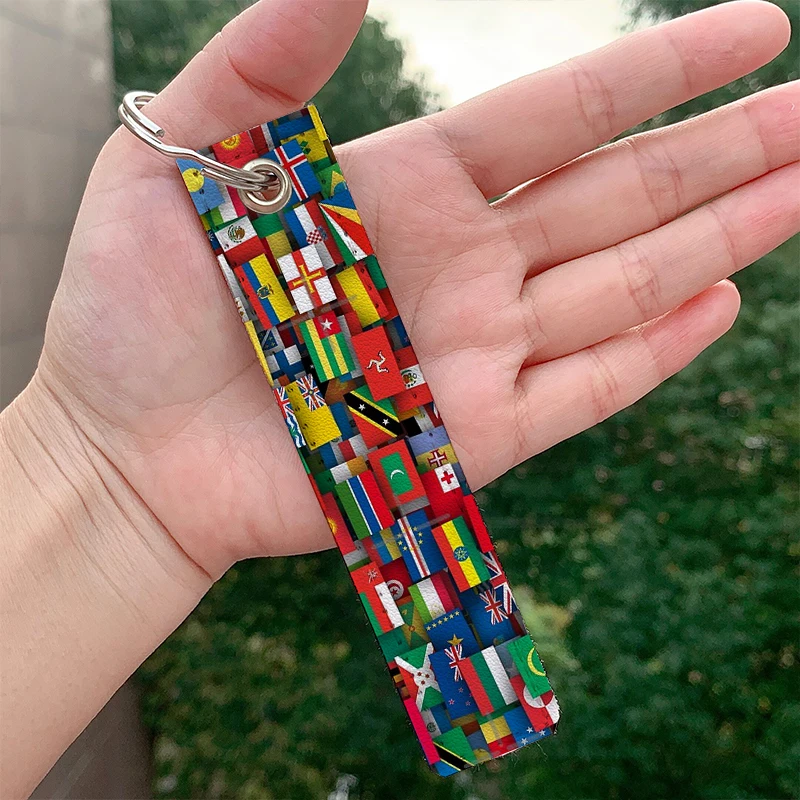 Fashion Flags of all countries of the world Keychains Strap Keyring Hanging Holder Bag Car Wallet Trinket Keychain Hanging Bag
Fashion Flags of all countries of the world Keychains Strap Keyring Hanging Holder Bag Car Wallet Trinket Keychain Hanging Bag