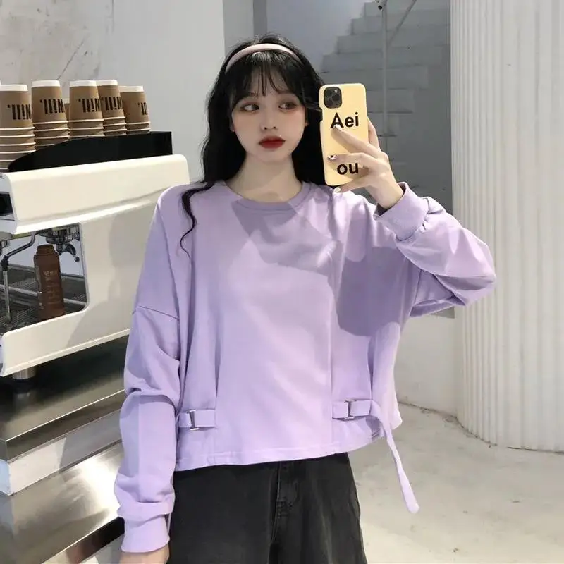 Sweatshirts Women Spring Autumn Korean Casual Daily O-neck Chic Loose Hoodie Students Classic Short Clothes All-match Basic Tops
Sweatshirts Women Spring Autumn Korean Casual Daily O-neck Chic Loose Hoodie Students Classic Short Clothes All-match Basic Tops
