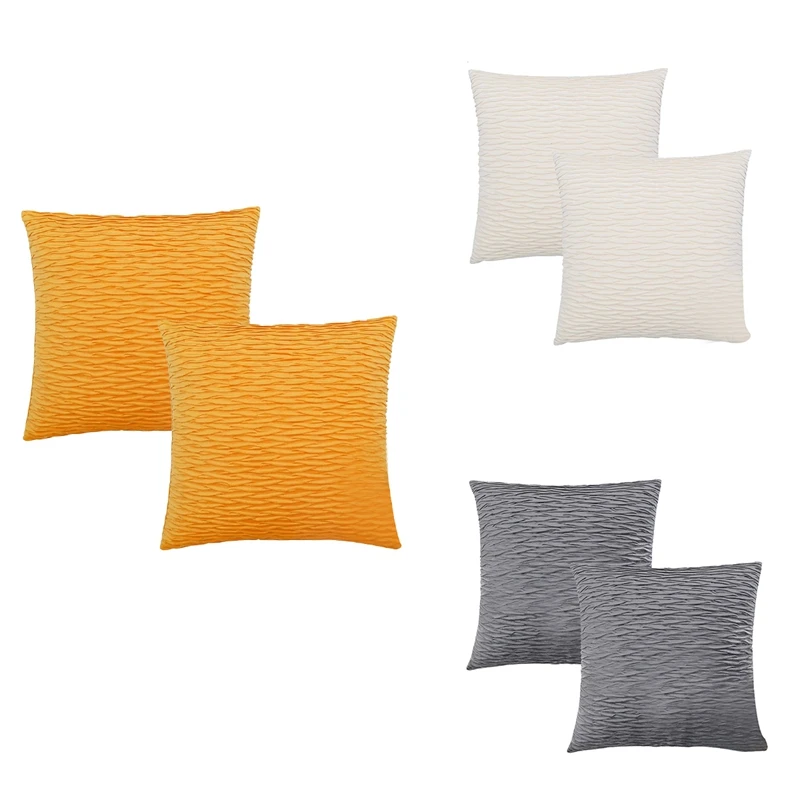 Decorative Pillow Covers For Living Room Couch, Pleated Wave Striped Pattern Pillow Covers, Solid Soft
Decorative Pillow Covers For Living Room Couch, Pleated Wave Striped Pattern Pillow Covers, Solid Soft
