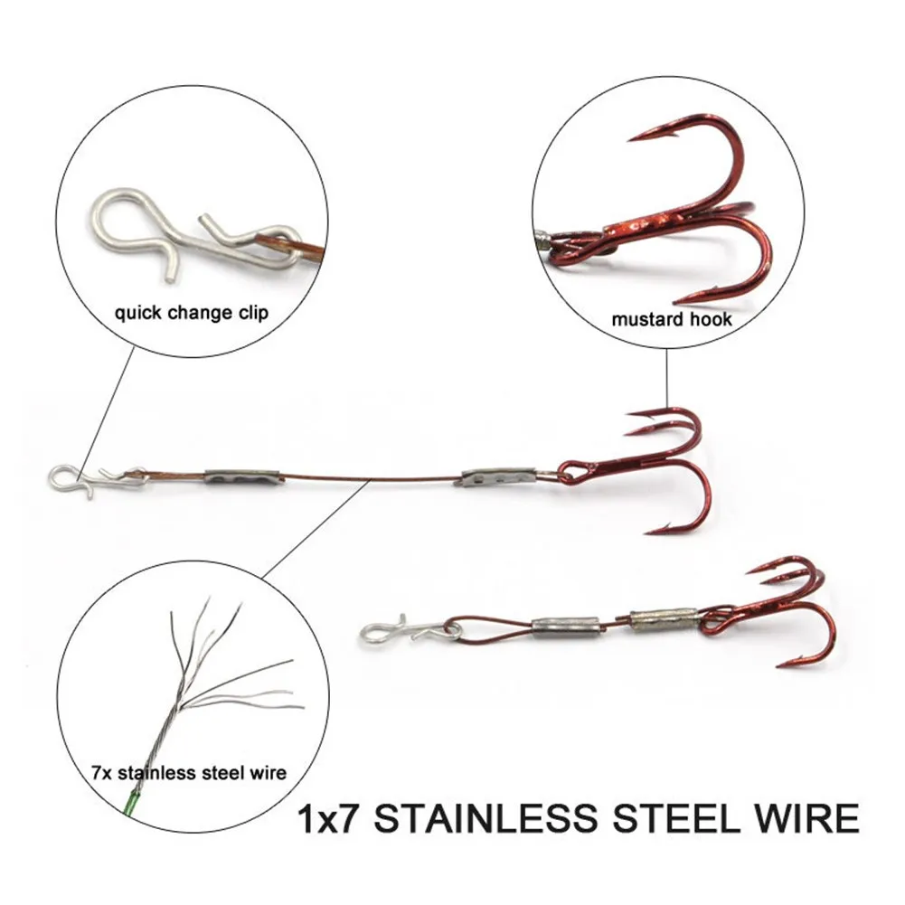 Durable Treble Hooks High Quality Perch Predator Random Color Set Stainless Steel Treble Hook 3pcs Bass Pike Stinger
Durable Treble Hooks High Quality Perch Predator Random Color Set Stainless Steel Treble Hook 3pcs Bass Pike Stinger