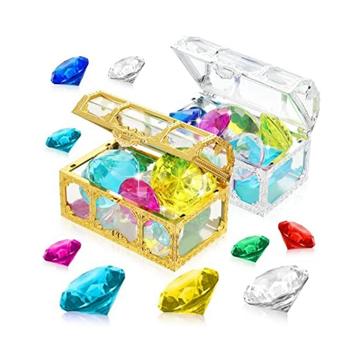 24 PCS Diving Gem Pool Toys Colorful Summer Swimming Gem Diving Pirate Boxes Underwater Swimming Toy Set
24 PCS Diving Gem Pool Toys Colorful Summer Swimming Gem Diving Pirate Boxes Underwater Swimming Toy Set