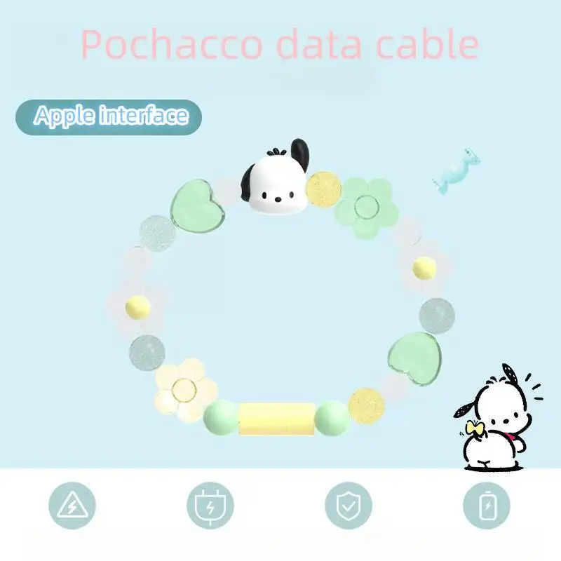 Портативное зарядное устройство для мобильного телефона Sanrio Kuromi, портативное зарядное устройство для Apple, кабель для передачи данных, мобильный браслет со скрытыми бусинами
Портативное зарядное устройство для мобильного телефона Sanrio Kuromi, портативное зарядное устройство для Apple, кабель для передачи данных, мобильный браслет со скрытыми бусинами