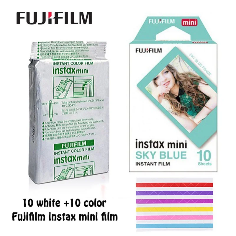 Fujifilm Instax Mini Fillm Plain White + Sky Blue Film for Fujifilm Instax Mini 11 7s 8 9 Liplay Camera Mini Link SP-2 Printer L
Fujifilm Instax Mini Fillm Plain White + Sky Blue Film for Fujifilm Instax Mini 11 7s 8 9 Liplay Camera Mini Link SP-2 Printer L