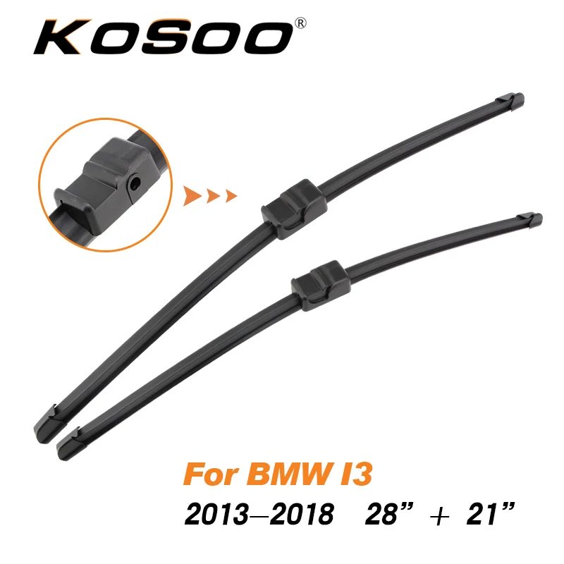 KOSOO для BMW i3 28 "+ 21" 2013 2014 2015 2016 2017 2018 автомобильные стеклоочистители натуральный каучук аксессуары для очистки лобового стекла
KOSOO для BMW i3 28 "+ 21" 2013 2014 2015 2016 2017 2018 автомобильные стеклоочистители натуральный каучук аксессуары для очистки лобового стекла