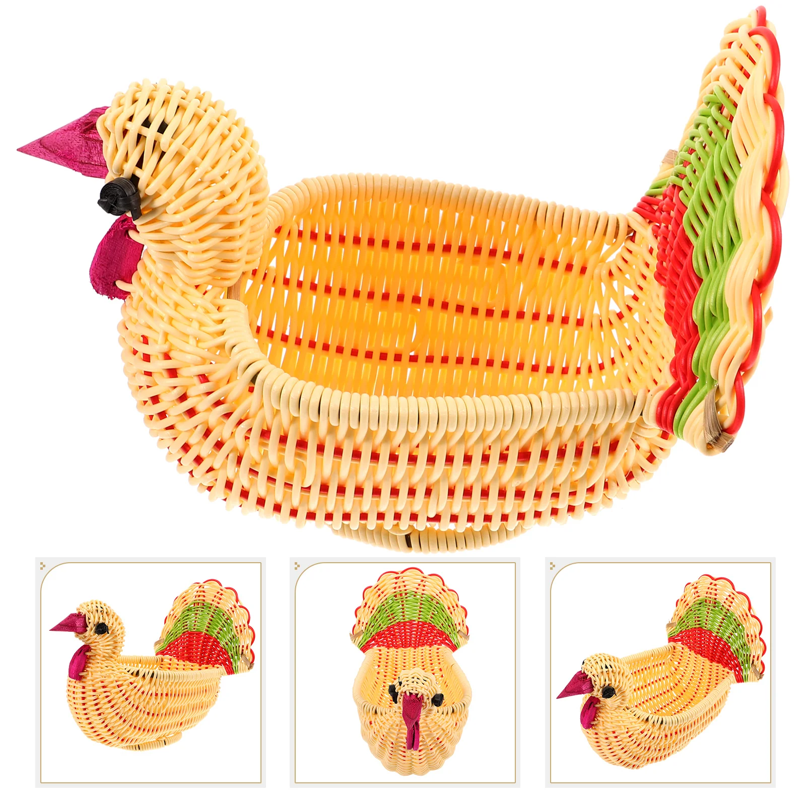 Storage Basket Practical Food Fruit Tray Bread Woven Imitation Rattan Household Baskets Kitchens
Storage Basket Practical Food Fruit Tray Bread Woven Imitation Rattan Household Baskets Kitchens