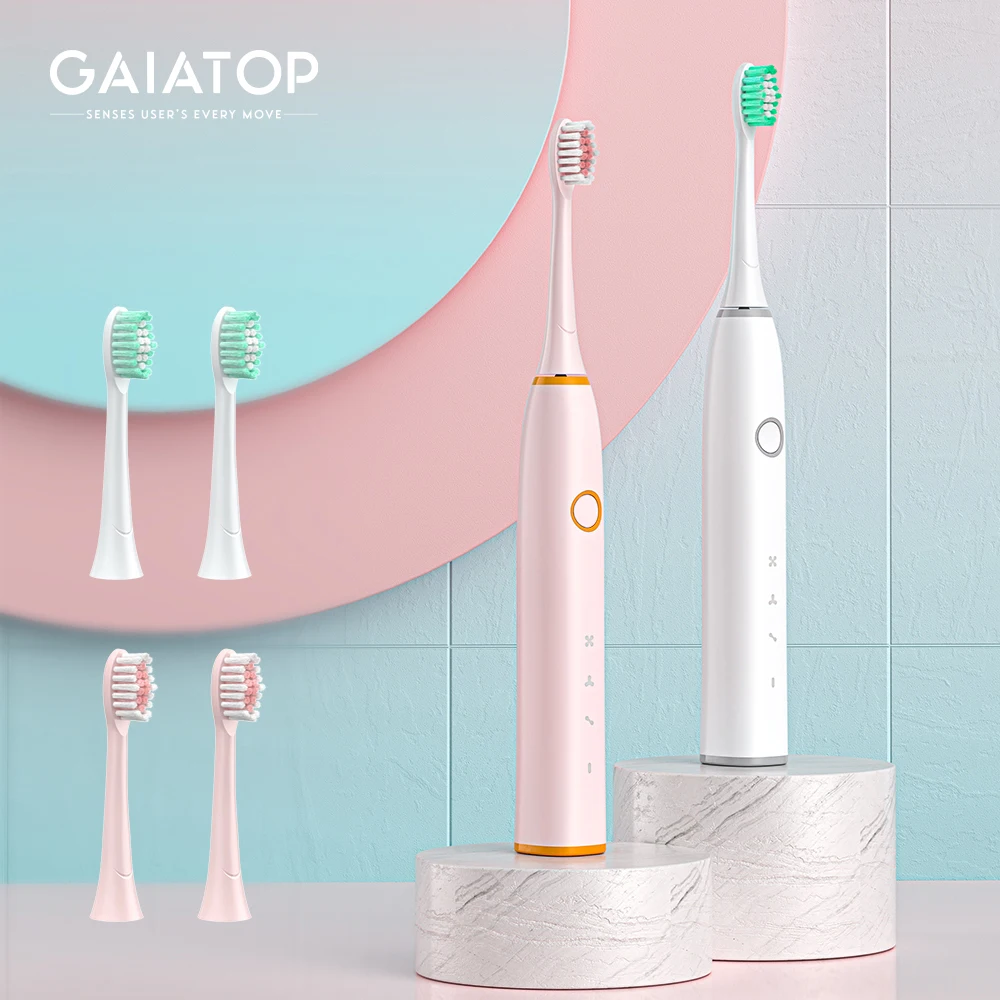 Электрическая зубная щетка GAIATOP, перезаряжаемая через USB зубная щетка IPX7, водонепроницаемая звуковая зубная щетка, детская зубная щетка с ум...
Электрическая зубная щетка GAIATOP, перезаряжаемая через USB зубная щетка IPX7, водонепроницаемая звуковая зубная щетка, детская зубная щетка с ум...