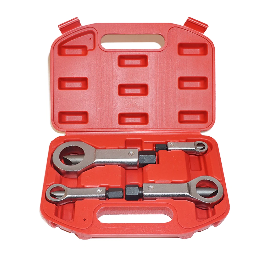 4Pcs Damaged Rusty Nut Splitter Spanner Cracker Separator Bolt Nut Extractor Remove Cutter Tool Manual Pressure Tools Wrench Hex
4Pcs Damaged Rusty Nut Splitter Spanner Cracker Separator Bolt Nut Extractor Remove Cutter Tool Manual Pressure Tools Wrench Hex