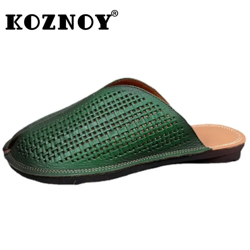 Koznoy 1.5cm Genuine Leather Oxfords Flats Hollow Handmade Hollow Slippers Ethnic Sandals Soft Soled Summer Comfy Women Shoes
Koznoy 1.5cm Genuine Leather Oxfords Flats Hollow Handmade Hollow Slippers Ethnic Sandals Soft Soled Summer Comfy Women Shoes