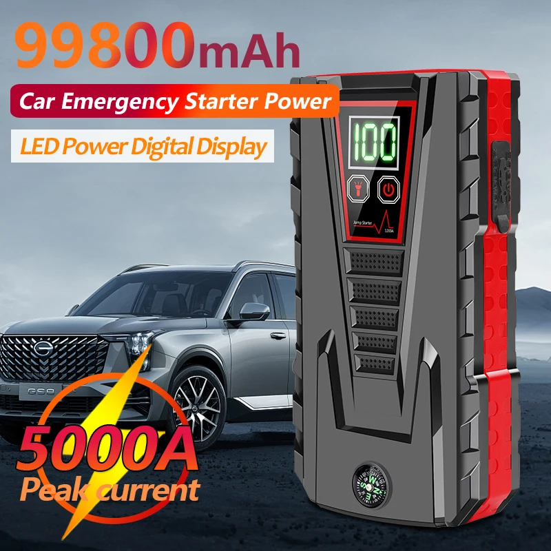 99800mAh Car Emergency Start Power Supply Large-capacity Battery, Diesel and Steam Dual-start Backup Power Supply
99800mAh Car Emergency Start Power Supply Large-capacity Battery, Diesel and Steam Dual-start Backup Power Supply