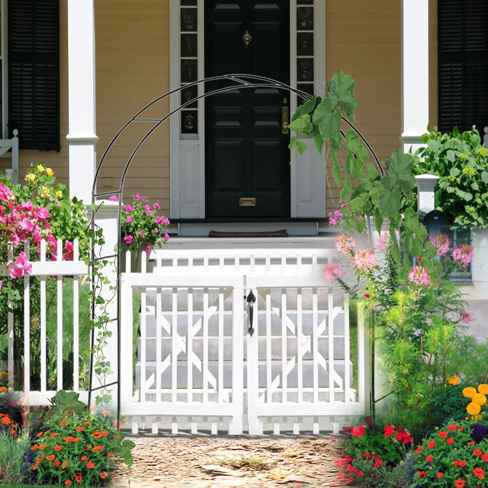 Садовая Арка из зелёного металла садовая Арка свадебные арки для церемонии Свадебная беседка садовая беседка для различных растений для скалолазания на природе
Садовая Арка из зелёного металла садовая Арка свадебные арки для церемонии Свадебная беседка садовая беседка для различных растений для скалолазания на природе