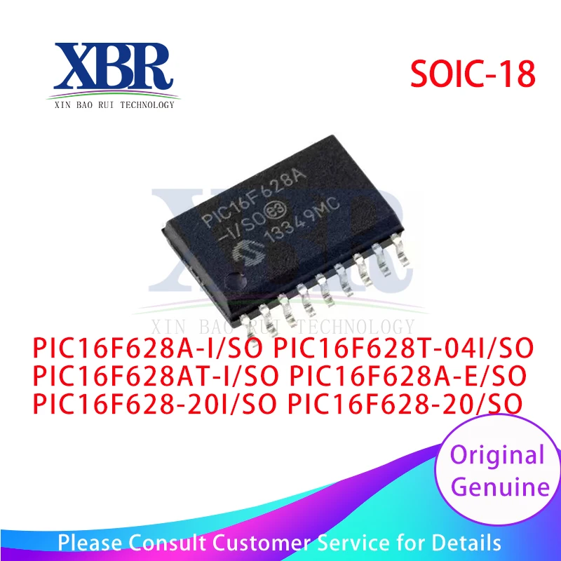 5pcs PIC16F628T-04I/SO PIC16F628AT-I/SO PIC16F628A-I/SO PIC16F628A-E/SO PIC16F628-20I/SO PIC16F628-20/SO SOIC-18
5pcs PIC16F628T-04I/SO PIC16F628AT-I/SO PIC16F628A-I/SO PIC16F628A-E/SO PIC16F628-20I/SO PIC16F628-20/SO SOIC-18