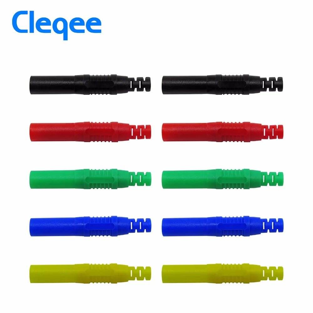Cleqee P3013 10pcs High Quality safety 4mm Shrouded Banana Plug Solder In line DIY assembly test leads connectors
Cleqee P3013 10pcs High Quality safety 4mm Shrouded Banana Plug Solder In line DIY assembly test leads connectors