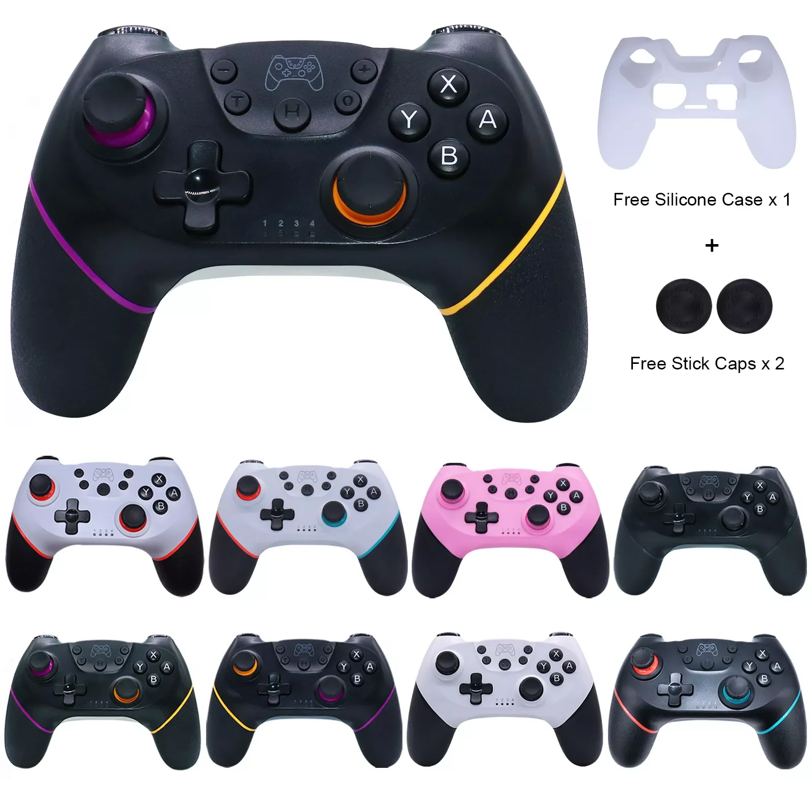 New Wireless Bluetooth-compatible Gamepad for N- NS Pro Console Control Gamepad USB Joystick Pro Controller
New Wireless Bluetooth-compatible Gamepad for N- NS Pro Console Control Gamepad USB Joystick Pro Controller