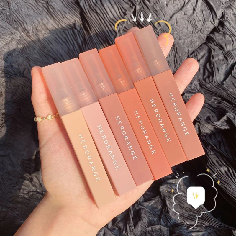 

Waterproof Matte Lip Gloss Sexy Liquid Lipstick Long Lasting Intense Color Lips Makeup 6 Colors Lip Glaze Cosmetics TSLM1