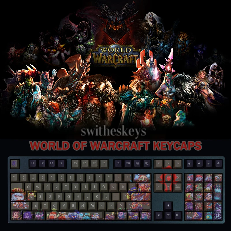 108 Keys World of Warcraft Keycaps Tribal alliance WOW Keycaps Cherry Profile PBT Sublimation Game Anime Keycap MX Switch 61 108
108 Keys World of Warcraft Keycaps Tribal alliance WOW Keycaps Cherry Profile PBT Sublimation Game Anime Keycap MX Switch 61 108