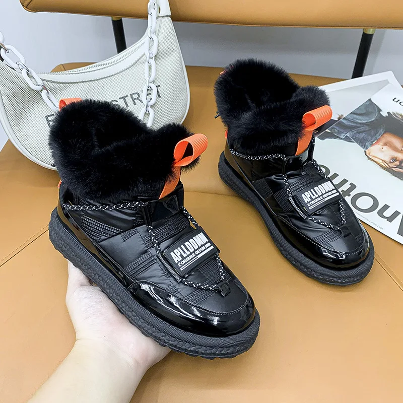 Hot Women's Shoes Warm Snow Boots Women's Ankle Boots Waterproof Cloth Lace-up Platform Boots Plus Velvet Thick Winter
Hot Women's Shoes Warm Snow Boots Women's Ankle Boots Waterproof Cloth Lace-up Platform Boots Plus Velvet Thick Winter