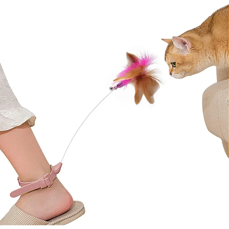 Interactive Cat Feather Collar Toys Cat Wand Feather Teaser Toys with Bell Replaceable Bell Self Play Having Fun for Indoor Cats
Interactive Cat Feather Collar Toys Cat Wand Feather Teaser Toys with Bell Replaceable Bell Self Play Having Fun for Indoor Cats