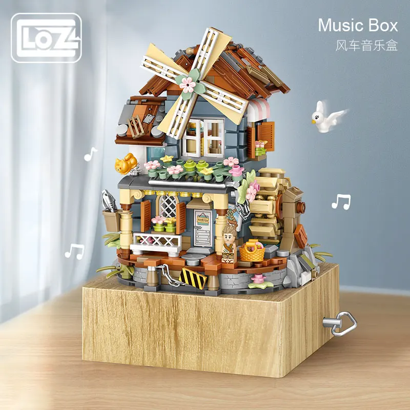 LOZ classical windmill house music box music box small particles assembled building blocks toy national tide puzzle model
LOZ classical windmill house music box music box small particles assembled building blocks toy national tide puzzle model