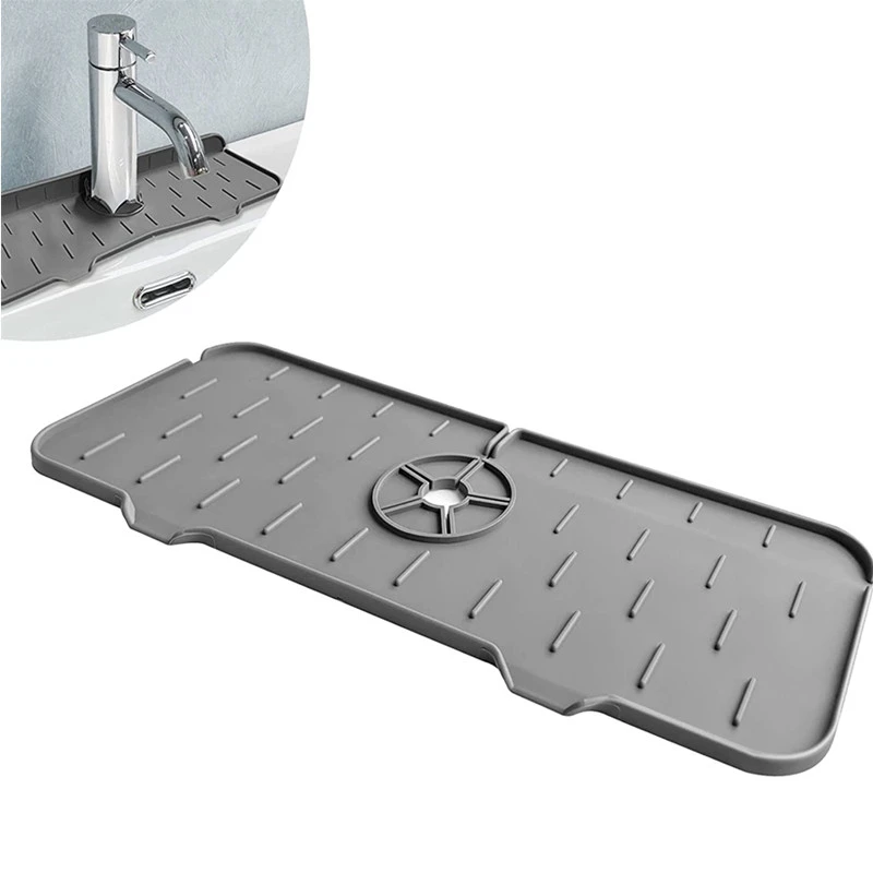 Faucet Absorbent Mat Silicone Sink Splash Guard Water Drying Pad Faucet Splash Catcher Countertop Protector For Kitchen Bathroom
Faucet Absorbent Mat Silicone Sink Splash Guard Water Drying Pad Faucet Splash Catcher Countertop Protector For Kitchen Bathroom