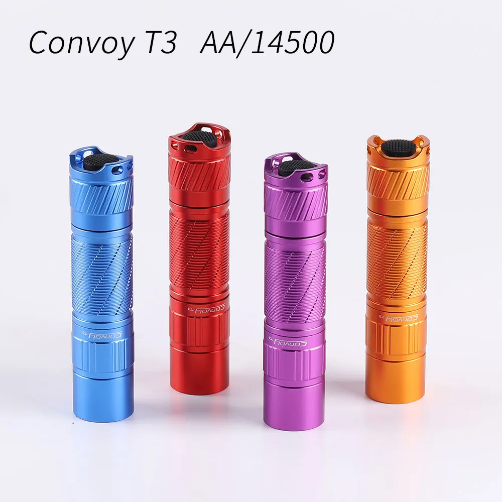 Фонарик Convoy T3 с 13 режимами освещения, светодиодный фонарь для AA/14500, мини-фонарик для кемпинга, фонарик для работы
Фонарик Convoy T3 с 13 режимами освещения, светодиодный фонарь для AA/14500, мини-фонарик для кемпинга, фонарик для работы
