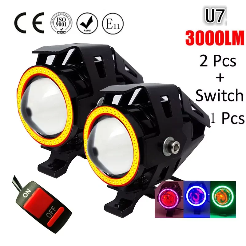Huiermeimi 2PCS 125W Motorcycle Headlight 3000LMW Motorbike spotlight U5 U7 LED Moto Driving car Fog Spot Head Light Lamp DRL
Huiermeimi 2PCS 125W Motorcycle Headlight 3000LMW Motorbike spotlight U5 U7 LED Moto Driving car Fog Spot Head Light Lamp DRL