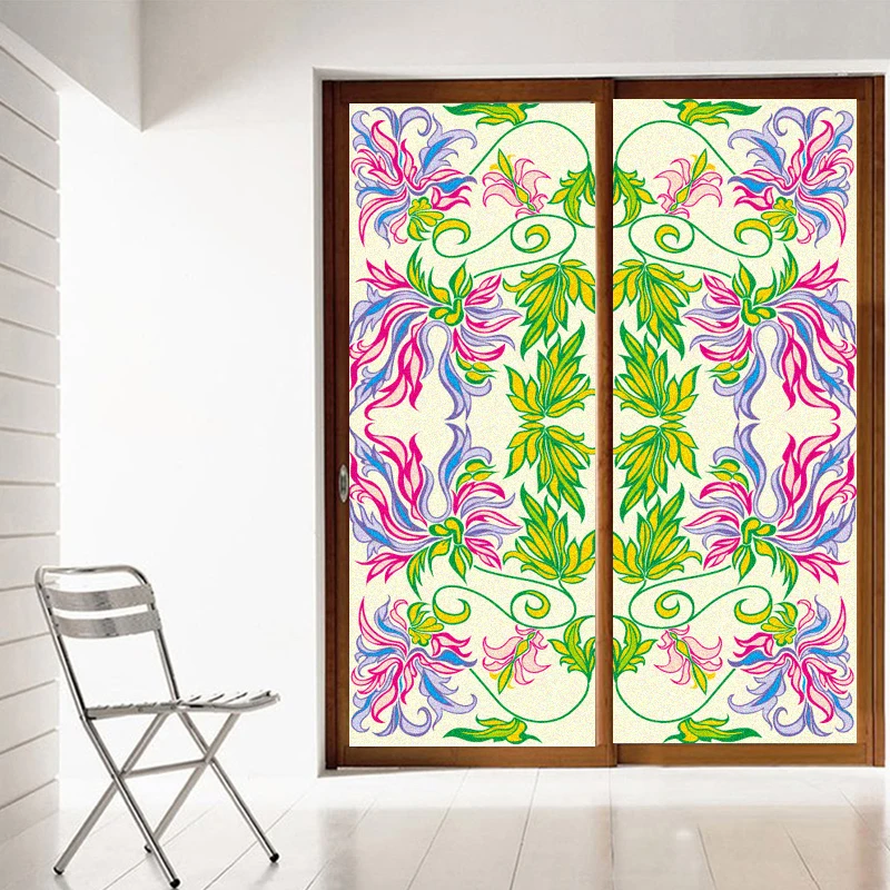 Green Plants Flowers Window Film Privacy Static Clings Decorative Sun Blocking Non-Adhesive Anti-UV Glass Stickers for Home
Green Plants Flowers Window Film Privacy Static Clings Decorative Sun Blocking Non-Adhesive Anti-UV Glass Stickers for Home
