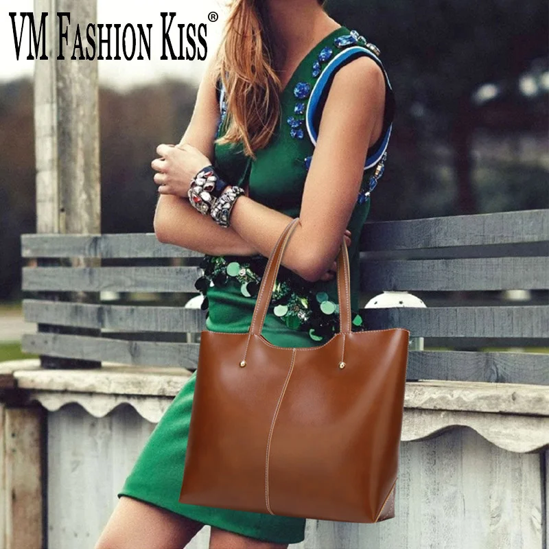 VM FASHION KISS 2023 New PU Leather Big Capacity Casual Tote Bag Female Shopping Bag Women Top-Handle Bags Shoulder Bags
VM FASHION KISS 2023 New PU Leather Big Capacity Casual Tote Bag Female Shopping Bag Women Top-Handle Bags Shoulder Bags