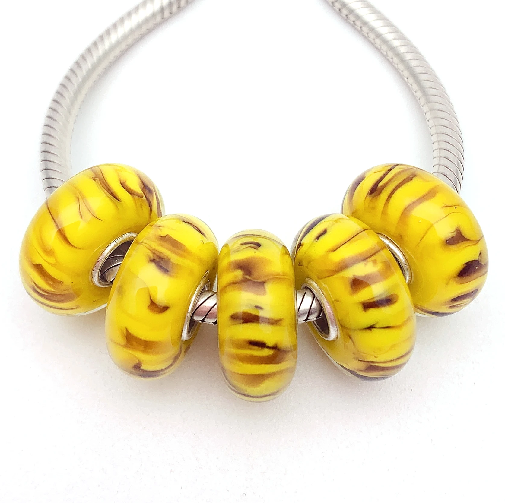YG58 5X 100% Authenticity S925 Sterling Silver Beads Murano Glassbeads beads Fit European Charms Bracelet diy jewelry Lampwork
YG58 5X 100% Authenticity S925 Sterling Silver Beads Murano Glassbeads beads Fit European Charms Bracelet diy jewelry Lampwork
