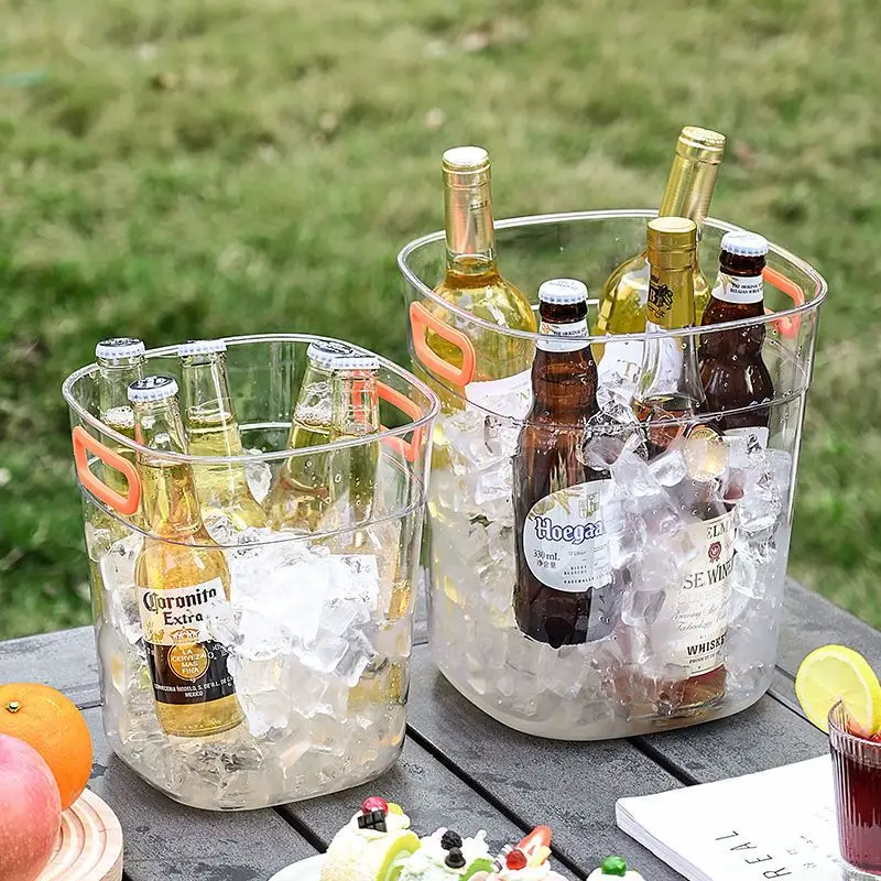 Transparent Portable Ice Bucket Home Outdoor Picnic Beer Whisky Champagne Without Cover Cooler Bucket Kitchen Storage Accessorie
Transparent Portable Ice Bucket Home Outdoor Picnic Beer Whisky Champagne Without Cover Cooler Bucket Kitchen Storage Accessorie