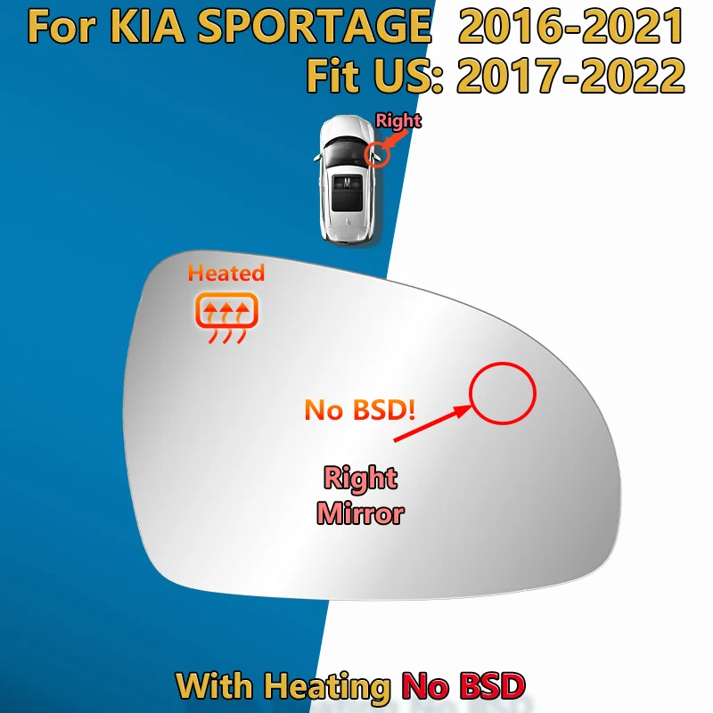 С подогревом зеркала заднего вида BSD для Kia SPORTAGE # 4-й QL # 2016-2021 подходит для США 2017-2022/87611-D9000 F1000/объектив зеркала крыла
С подогревом зеркала заднего вида BSD для Kia SPORTAGE # 4-й QL # 2016-2021 подходит для США 2017-2022/87611-D9000 F1000/объектив зеркала крыла