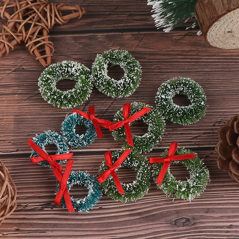 10PCS Christmas Wreaths Miniature Fairy Garden Home Decoration Mini Craft Dollhouse Micro Decor DIY Gift Dollhouse Decor
10PCS Christmas Wreaths Miniature Fairy Garden Home Decoration Mini Craft Dollhouse Micro Decor DIY Gift Dollhouse Decor