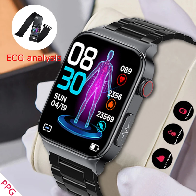 Новый ECG+PPG Smart Watch Мужчины Женщины ECG Анализ Неинвазивный Глюкозы Крови Здоровье Smartwatch Человек IP68 Водонепроницаемый GPS Спорт Трек
Новый ECG+PPG Smart Watch Мужчины Женщины ECG Анализ Неинвазивный Глюкозы Крови Здоровье Smartwatch Человек IP68 Водонепроницаемый GPS Спорт Трек