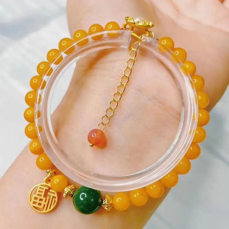 Женский янтарный браслет 6 мм, Изящные Ювелирные украшения из драгоценных камней, 100% натуральные круглые бусины из зеленого нефрита Балтийс...
Женский янтарный браслет 6 мм, Изящные Ювелирные украшения из драгоценных камней, 100% натуральные круглые бусины из зеленого нефрита Балтийс...