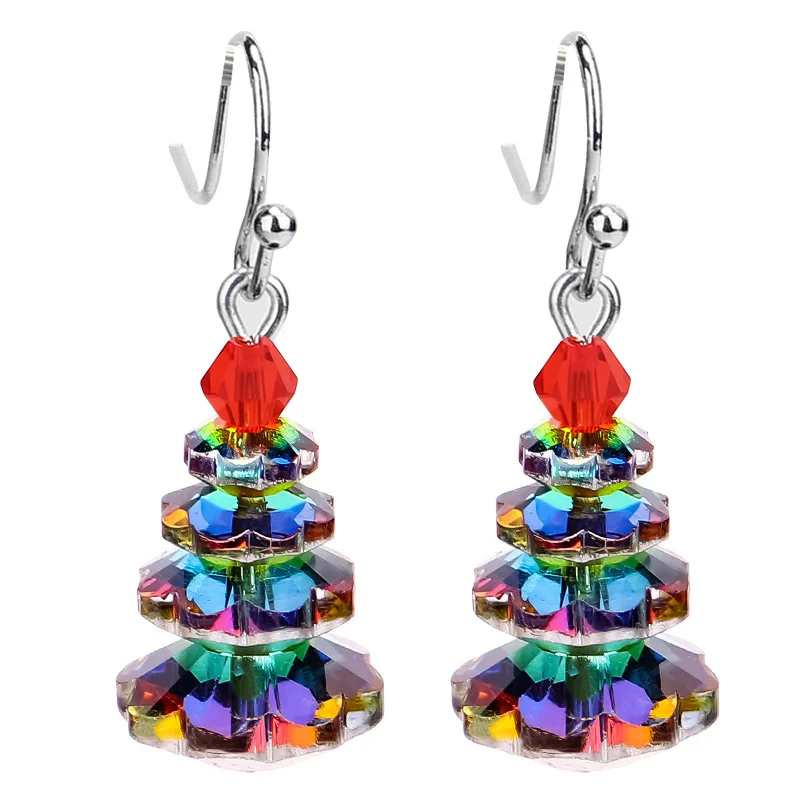 Trendy Crystal Christmas Tree Earrings Multilayer Rhinestone Xmas Trees Dangle Earring for Women Fashion Jewelry New Year Gift
Trendy Crystal Christmas Tree Earrings Multilayer Rhinestone Xmas Trees Dangle Earring for Women Fashion Jewelry New Year Gift