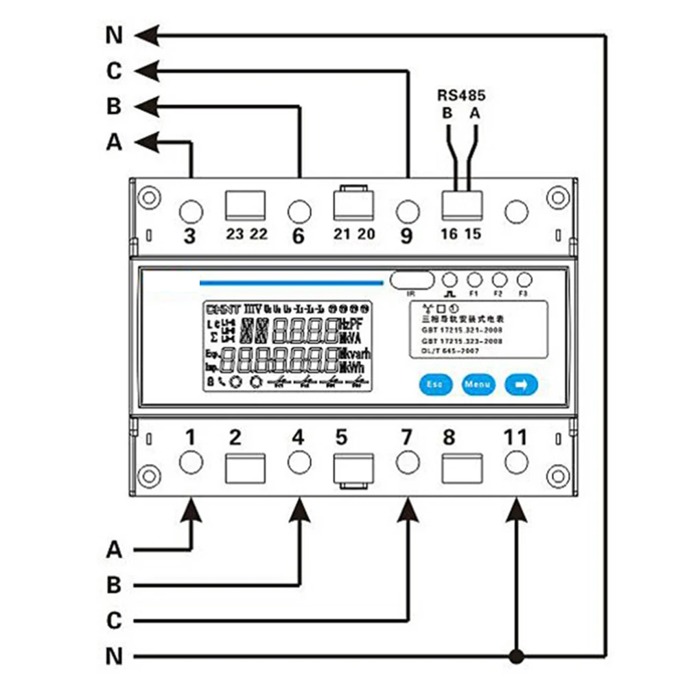 Smart Meter Energy Meter A For Import And Export 220/380V ABS Electric Energy Meter Instrument Multifunctional
Smart Meter Energy Meter A For Import And Export 220/380V ABS Electric Energy Meter Instrument Multifunctional