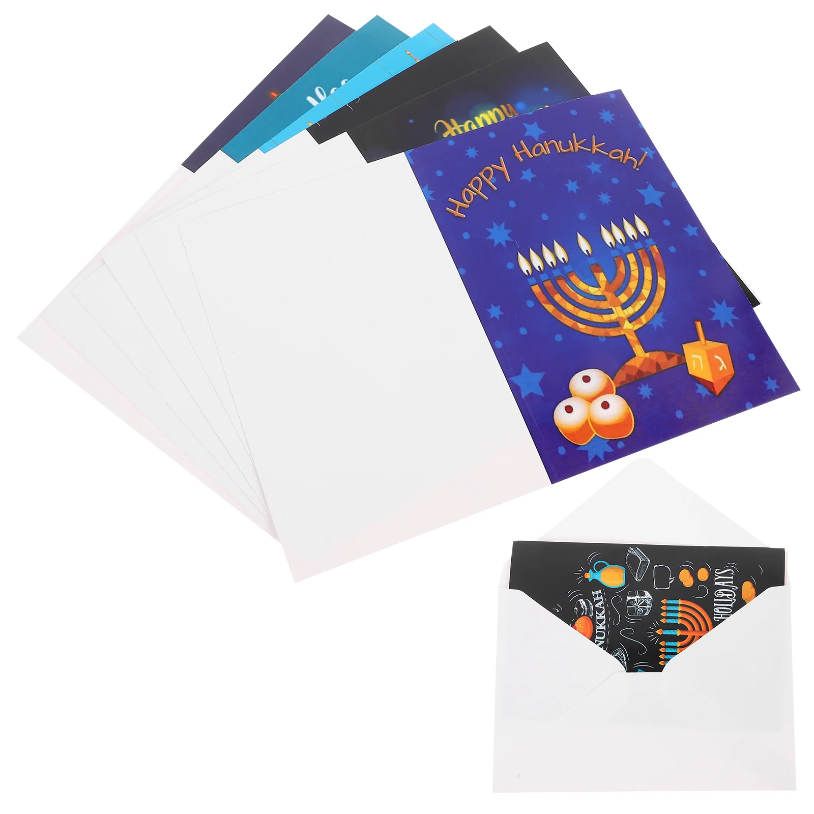 

Hanukka поздравительная открытка вечерние тематические открытки-конверты Бумажные Подарочные приглашения классическое благословение