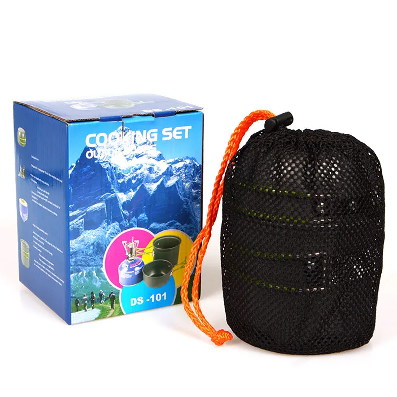 New Portable Outdoor Cooker Pot 1-2 person Travel Camping Pan Aluminum alloy 0.62L/1.2L 2-piece Set With Color Box For Gift
New Portable Outdoor Cooker Pot 1-2 person Travel Camping Pan Aluminum alloy 0.62L/1.2L 2-piece Set With Color Box For Gift