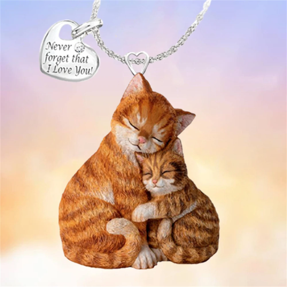 Cute Cartoon Parent-child Cat Hugs Acrylic Pendant Necklace Romantic Warm Family Jewelry Accessories Mom Necklace Birthday Gifts
Cute Cartoon Parent-child Cat Hugs Acrylic Pendant Necklace Romantic Warm Family Jewelry Accessories Mom Necklace Birthday Gifts