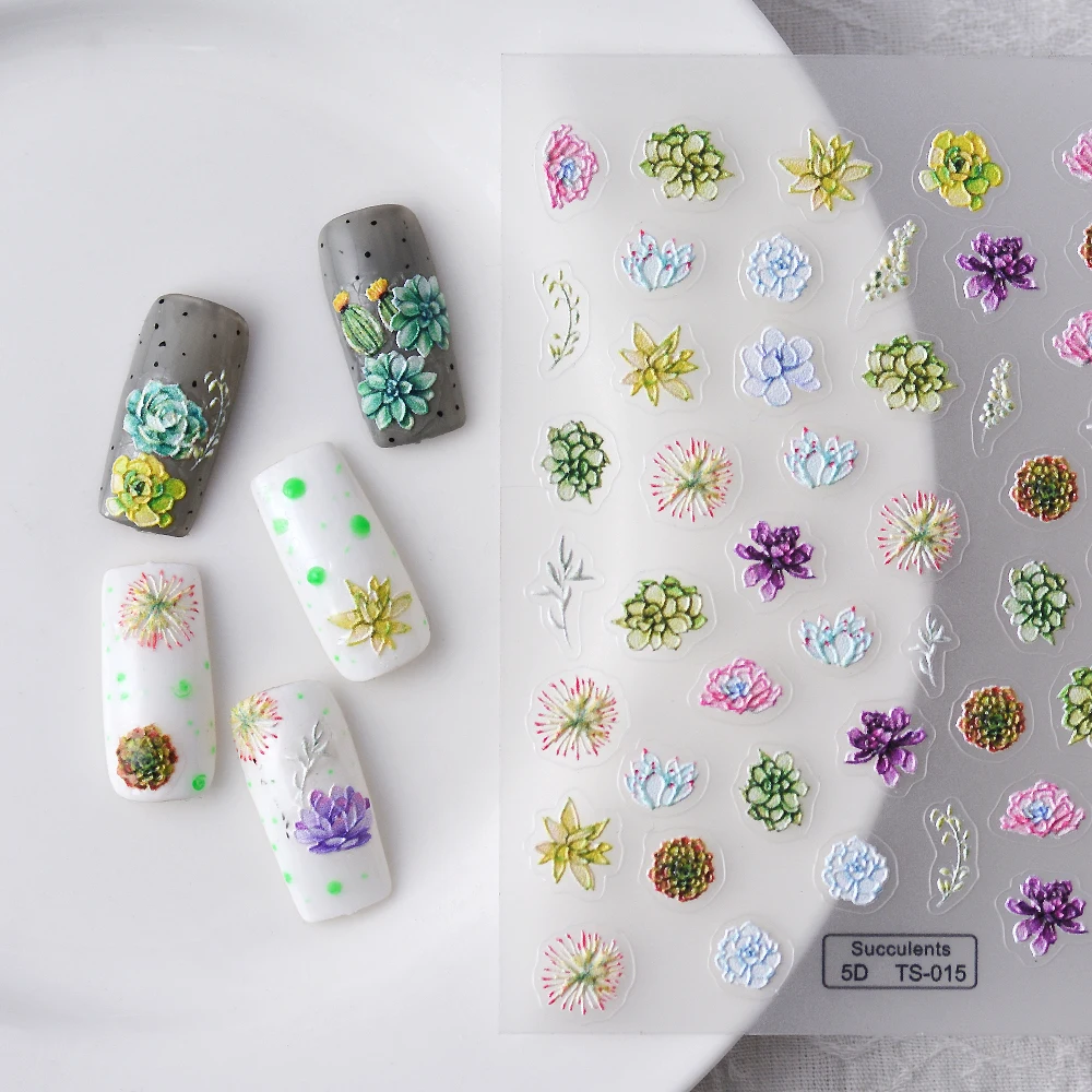 TS-015 Floral Succulents 5D Nail Slider Faux Ongles Nail Supplies Manicure Nail Art
TS-015 Floral Succulents 5D Nail Slider Faux Ongles Nail Supplies Manicure Nail Art