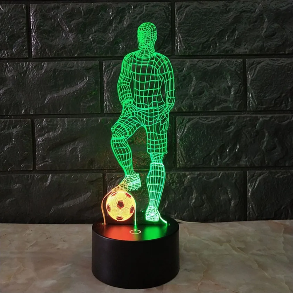 3D Soccer Touch Table Lamp 7 Colors Changing Desk Lamp USB Powered Night Lamp Football LED Light Bedroom Decor Gift
3D Soccer Touch Table Lamp 7 Colors Changing Desk Lamp USB Powered Night Lamp Football LED Light Bedroom Decor Gift