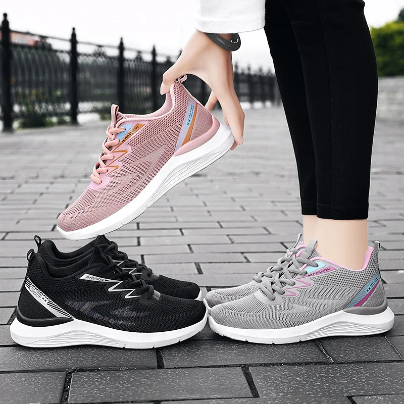 Fashion Autumn Women Sports Flat Lightweight Mesh Comfortable Wave Stripes Simple Women Wide Width Leather Shoes
Fashion Autumn Women Sports Flat Lightweight Mesh Comfortable Wave Stripes Simple Women Wide Width Leather Shoes