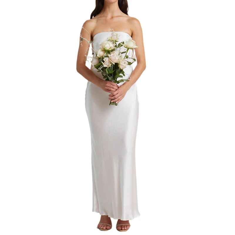 2022 элегантное женское банкетное платье, однотонное атласное длинное платье без бретелек с открытыми плечами, женское вечернее вечерние с в... 
2022 элегантное женское банкетное платье, однотонное атласное длинное платье без бретелек с открытыми плечами, женское вечернее вечерние с в...