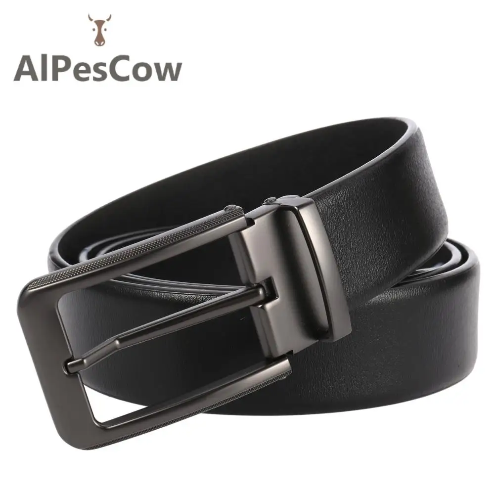 High Quality Genuine Leather Belt for Men 100% Alps Cowhide Pin Buckle Jeans Belts Double Sided Business Vintage Waist Strap
High Quality Genuine Leather Belt for Men 100% Alps Cowhide Pin Buckle Jeans Belts Double Sided Business Vintage Waist Strap