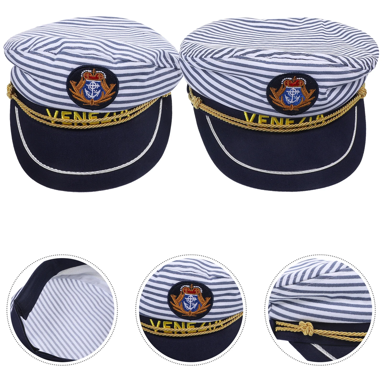 2 Pcs Decorative Hat Captain Hats Party Kids Makeup Cosplay Cotton Yacht Outfit Women Sailor Parent-child Caps
2 Pcs Decorative Hat Captain Hats Party Kids Makeup Cosplay Cotton Yacht Outfit Women Sailor Parent-child Caps
