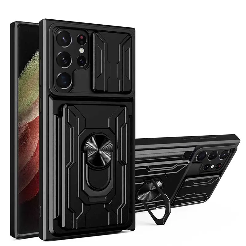 Card Slot Bag Phone Case For Samsung S22 S21 S20 FE Plus Ultra A51 A71 Shockproof Armor Stand Slide Door Camera Magnetic Cover
Card Slot Bag Phone Case For Samsung S22 S21 S20 FE Plus Ultra A51 A71 Shockproof Armor Stand Slide Door Camera Magnetic Cover