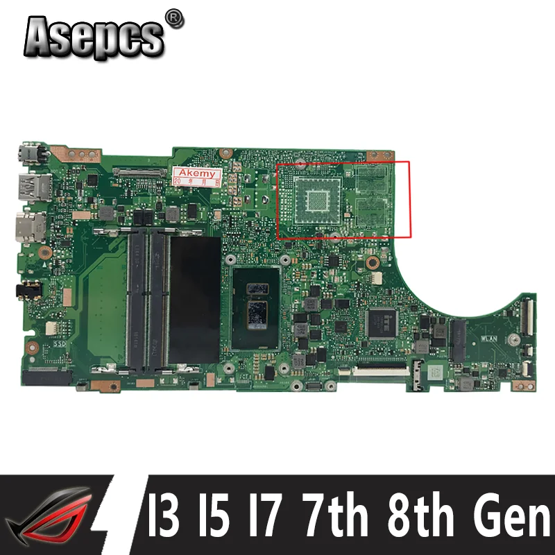 X510UA Laptop Motherboard with I3 I5 I7 7th 8th Gen CPU for ASUS X510UN X510UQ X510U S510U S510UN Notebook Mainboard
X510UA Laptop Motherboard with I3 I5 I7 7th 8th Gen CPU for ASUS X510UN X510UQ X510U S510U S510UN Notebook Mainboard