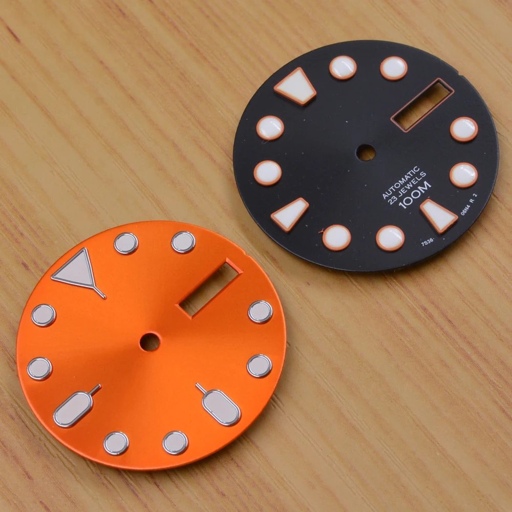 28.5MM Stainless Steel Sterile Dial Green Luminous Fit NH36 NH36A Movement Watch Accessories
28.5MM Stainless Steel Sterile Dial Green Luminous Fit NH36 NH36A Movement Watch Accessories