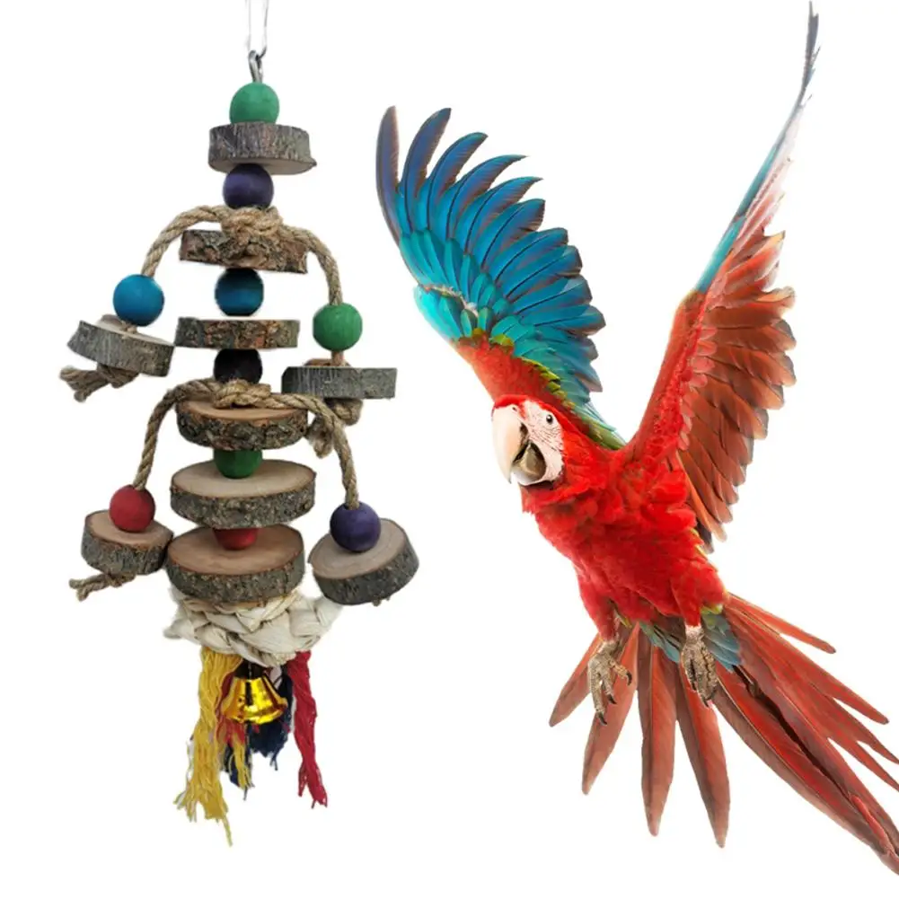 Parrot Chewing Toy Blocks Tearing With Hook Wooden Beads Bird Cage Bite Chew Toy For Small Medium Birds
Parrot Chewing Toy Blocks Tearing With Hook Wooden Beads Bird Cage Bite Chew Toy For Small Medium Birds